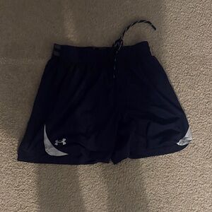 Under Armour Men’s Navy and White Athletic Shorts